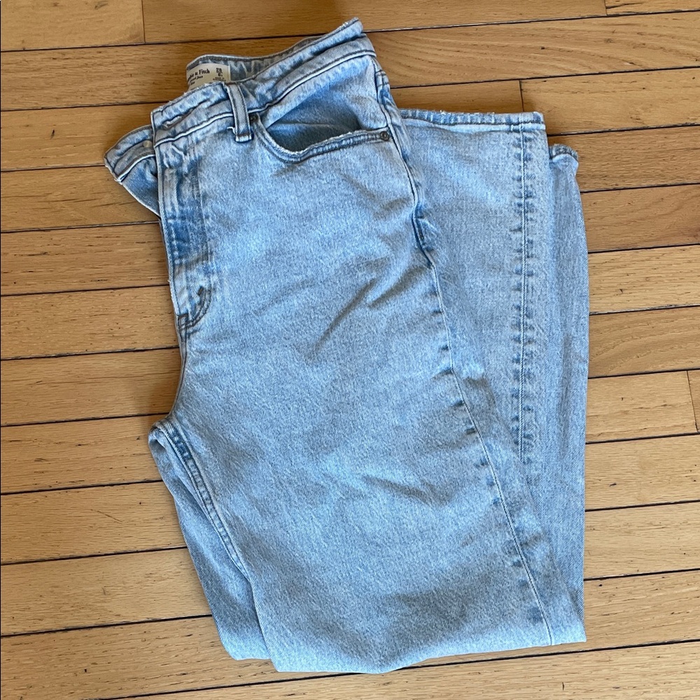 Abercrombie & Fitch High Rise Light Blue Jeans